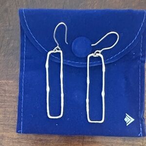 Silpada Sterling Silver Geometric Earrings - excellent condition!